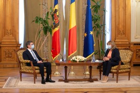 Igor Grosu a avut o întrevedere cu Președintele Senatului României, Anca Dragu